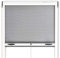 Zanzariera Finestra A Rullo Scorrevole Verticale Riducibile In Alluminio Verniciato Fai Da Te Istruzioni e Accessori Inclusi Bianco (140x160+frizione rullo 3 cm)