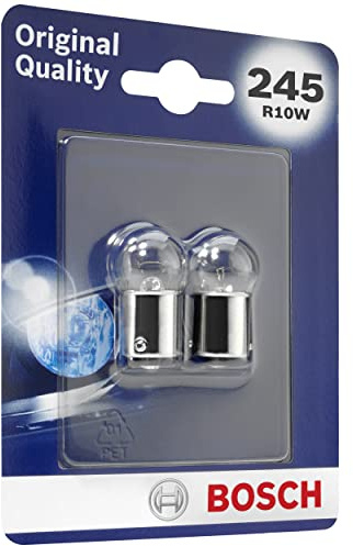 Bosch 245 (R10W) Original equipment Car Light Bulbs - 12 V 10 W BA15s - 2 Bulbs