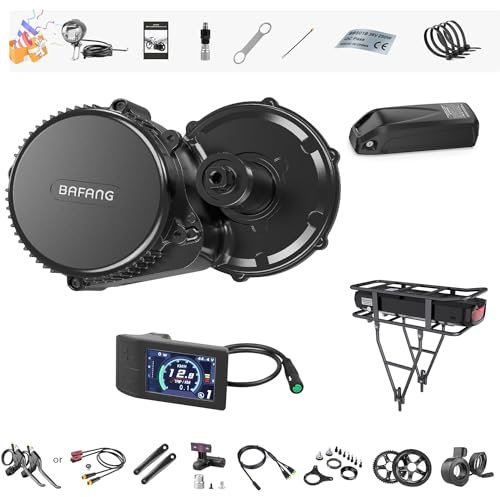 Bafang Electric Bike Conversion Kit Mid Drive Motor 750W 48V Rechargeable Battery 17.5Ah BBS02B for Mountain Road bike, Waterproof Pedelec DIY ebike Converter with Display Controller, BB68mm
