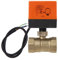 FUPOFUPOM Elektrischer motorisierter Messing-Kugelhahn DN25 AC 220V 2-Wege 3-Draht mit Stellmotor