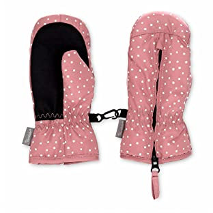 Sterntaler Baby Mädchen Fäustel Punkte Handschuh - Baby Fäustlinge Winter, Baby Handschuhe - wasserdicht aus Funktionsmaterial - rosa, 1
