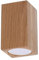SOLLUX lighting Keke LED Deckenleuchte aus Holz 1 Flamme - Wohnzimmer Lampe Schlafzimmer Leuchte Esszimmer - Lampe für Flur aus Eichenholz ‎6 x 6 x 10 cm