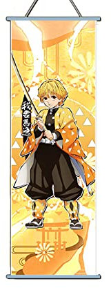 TPone Demon Slayer Poster – Anime-Wandkunst, 70 x 24 cm, Leinwand-Gemälde zum Aufhängen, Gemälde für Zuhause, Wohnheim, Büro (Agatsuma Zenitsu A)
