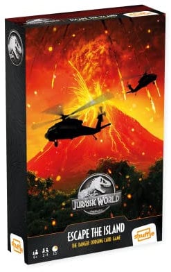 Cartamundi Jurassic World Escape The Island Kartenspiel, für 2–4 Spieler, tolles Geschenk für Kinder ab 6 Jahren