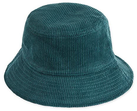 Hadley Wren Damen Faltbarer Fischerhut Schlapphut, Cord, Blaugrün, Einheitsgröße