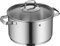 WMF Belmonte Kochtopf groß 24cm, Glasdeckel, Fleischtopf Induktion 5,7l, Cromargan Edelstahl poliert, unbeschichtet