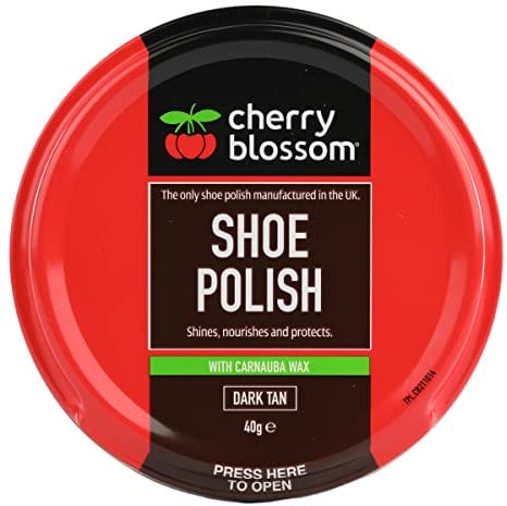 Cherry Blossom Shoe Polish Dark Tan 40g