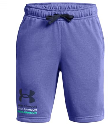 Under Armour Rival Terry Short Kids blau, 10 (140) Kinder