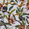 HEKO PANELS Stoff Oxford Wasserdichte Meterware Canvas-Stoff Polyester Stoff Zum Nähen Nähstoffe Dekostoffe Wasserabweisend Blickdicht Exotische Vögel 1 Meter 155 x 100 cm, DX301