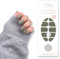 Fairy Nail UV Nagelfolien selbstklebende Gelfolien halb ausgehärtet 20 Stück Nailwraps Nagellackstreifen zum aufkleben (Grün)