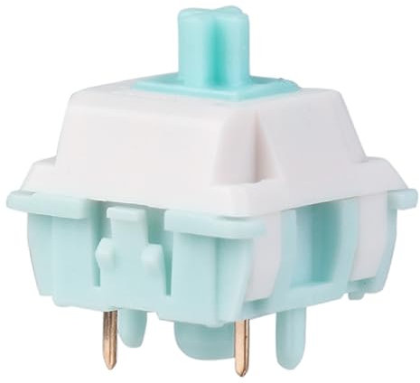 EPOMAKER Jade Blossom Mechanical Switch Set für Mechanische Tastatur, 30 Stück 43gf Linearschalter, LY Stem & Full POM Gehäuse, Pre-lubed, 5 Pin Schalter