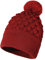 JFAN Damen Wintermütze Rot, Einfarbig, Beanie, Mütze, Hut, Frauen, Winter, Warm, Atmungsaktiv, Acryl, Bommelmütze, Slouch, One Size