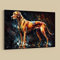 Dekomundo Rhodesian Ridgeback Hundebilder Leinwandbilder Porträt und lustige Bilder für Wanddekoration, Motiv 01, 80x120 cm