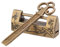 LetCart Mini Lucchetto Tradizionale in Stile Cinese con Fiori di Gazza, Piccola Chiave di Blocco Per Mobili Vintage(Gazza Bronzo)