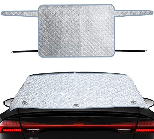 Bitong Auto Windschutzscheiben Abdeckung, Heckscheibenabdeckung, Auto Heckscheibenabdeckung Auto Heckscheiben Glas Sonnenschutz Mit 5 Starke Magneten, Magnet Faltbare Verstärkung