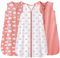 Unnivoll 3er Pack Schlafsack Baby Sommer 0.5 Tog 100% Baumwolle Sommerschlafsack Babyschlafsack 12-18 monate 84 cm für Jungen Mädchen Kinder Weißer Rosa Regenbogen