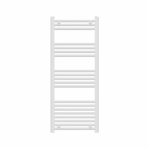 EliteKoopers 1Pcs 1200x500mm White Modern Heated Towel Rail Radiator Straight Heating Ladder Warmer For Bathroom Accessories