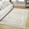 carpet city Teppich Kurzflor Wohnzimmer - Beige - 160x230 cm Rechteckig - Meliert, Geo-Muster - 3D-Effekt - Moderne Teppiche Flachflor Schlafzimmer, Esszimmer