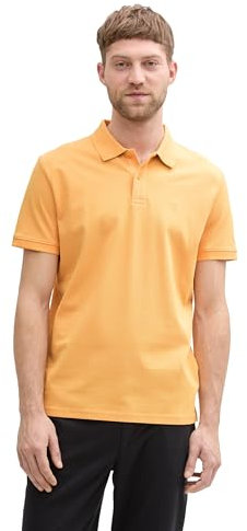 TOM TAILOR Herren 1031006 Poloshirt, 37103 - Peachy Orange, L