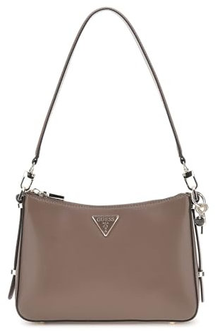 GUESS Damen Daryna Top Zip Shoulder Bag Umhängetasche, Dunkles Taupe