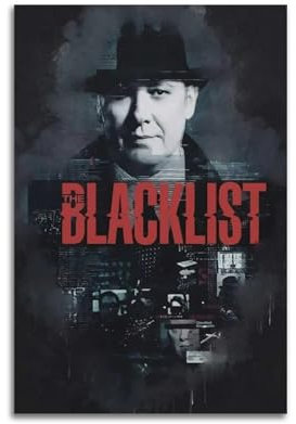 KSOXDAITIP Blacklist Poster Staffel 9, dekoratives Gemälde, Leinwand, Wandposter und Kunstdruck, moderne Familienschlafzimmer-Dekoration, Poster, 50 x 75 cm