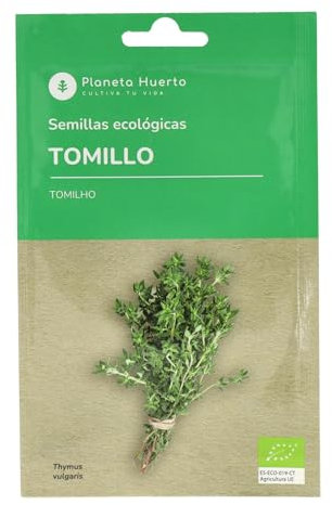 PLANETA HUERTO | Semillas Ecológicas de Tomillo – Planta Aromática Mediterránea con Gran Aroma y Propiedades Medicinales
