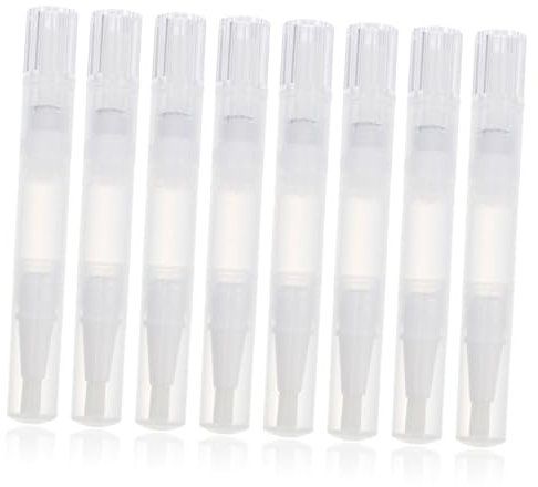 VINTORKY 8 Stück Nagellack Drehstift Nagelölstift Malpinsel Tube Tkb Lipgloss Basis Nagelhaut Revitalisierungsölstift Nagelkunst Werkzeug Klarer Lipgloss Nagelhautölstift