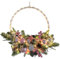 Cokbyavla Weihnachtsdeko Türkranz,Türkranz Weihnachten Außen Beleuchtet Kranz Deko Christmas Wreath GNOME Herbst Türkranz Kleine Tannenzapfen Deko Adventskranz Zum Selber Dekorieren