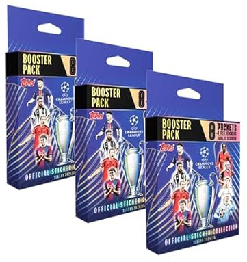 Topps UCL Champions League Sticker 2024/25 / 3x Eco Pack Blister