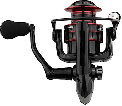 GOOHOCHY Angelrolle Aus Vollmetall Mit Metall-bissanzeiger Links-rechts Wechselbar Starke Bremskraft Und Langlebiges Korrosionsbeständig Für Outdoor-Angler Und Hochseeangeln