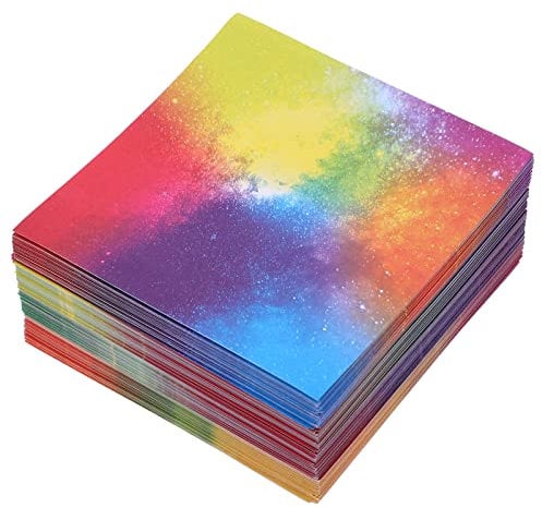 Garneck Buntes Origami Papier Set 400 Blatt in 9.5×9.5 Cm Für Kreative Bastelprojekte – Perfekt Für Weihnachten - Bascetta Sterne - Geschenkboxen Und Scrapbooking Dekorationen