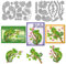 MAYJOYDIY Chamäleon Zweig Stanzformen Reptilien Tiere Metall Stanzformen Blumen Blätter Pflanzen Präge Und Stanzschablone Für Scrapbooking Bastelpapier Geburtstagskarten Geschenkdekoration