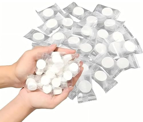 300 PCS Mini Compressed Face Towels, Disposable Face Towel, Portable Cotton Coin Face WashCloth for Home Outdoor Travel Hotel Beauty Salon