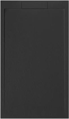 PIATTO DOCCIA 160x70 cm NERO Line SLIM In Resina e Polvere Di Marmo Con Griglia Laterale IN MARMORESINA - FRASCIO