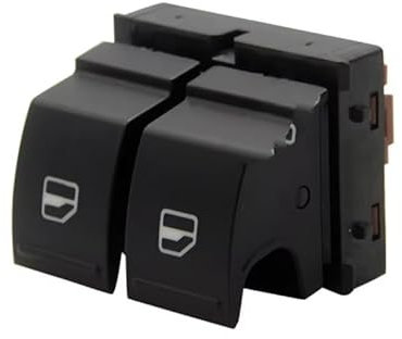 Auto Fensterheber Schalter 1Z0959858 Elektrische Fensterheber Schalter Taste Für Skoda Für Fabia 2 Für Octavia 1Z ForRoomster Auto Elektrischer Fenster-Schalter