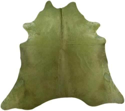 Kuhfelle Online & Nomad Premium KUHFELL STIERFELL GRÜN GEFÄRBT 220 x 180 cm KUHFELL Teppich GRÜN