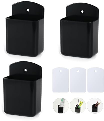 3 Pack Wall Remote Control Holders, remote control holder,remote control holder wall mounted,TV Remote Holder with Self Adhesive Backing, Remote Control Storage for Living Room, Office, Bedroom,