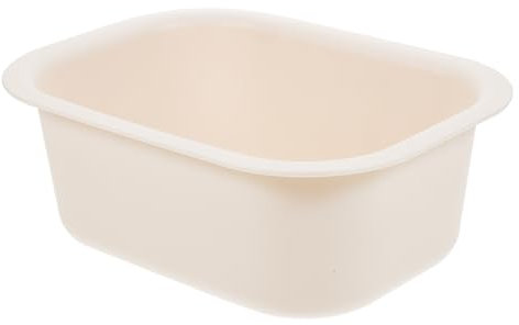 Kisangel Verstärktes Babybecken Für Wickeltisch Tragbares Wasserbecken Aus Freiem Pp Kompakte Babywanne Für Säuglinge Und Kleinkinder in Cremeweiß