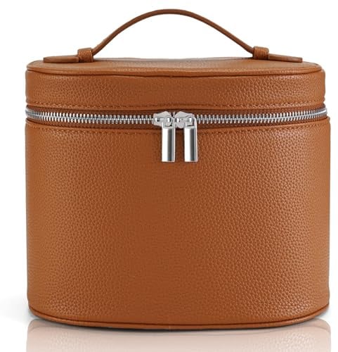 Xanthelle Grande Trousse de Toilette Femme, Valise Cosmétique Portable & Étui Beauté, Trousse de Maquillage avec Séparateur, Organisateur de Trousse de Toilette & Sac de Toilette pour Voyages