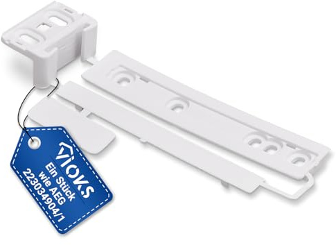 VIOKS 1x Schleppscharnier Ersatz für AEG 2230349041 223034904 Küppersbusch 430922 Türmontageset Schleppscharnier Kühlschrank Scharnier Tür Kühlschranktür Gleitschiene für Einbau Kühlschrank