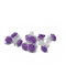 10 x Rosen auf Haarklammer - Brauthaarschmuck - Rosenhaarklammern (lila)
