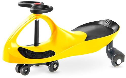 TwistCar Innovatives Antriebsfahrzeug für Kinder und Erwachsene, Gelb, Für Innen und Außen