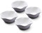 WM Bartleet & Sons 1750 TSET126 Lot de 4 bols individuels en porcelaine pour glace, sorbet et dessert Blanc 12 cm