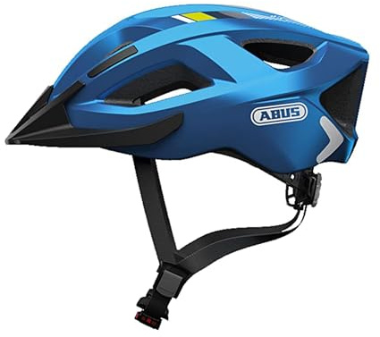 ABUS Casque de Ville Aduro 2.0 - Casque de vélo Polyvalent avec lumière - au Design Sportif pour la Circulation en Ville - pour Femmes et Hommes