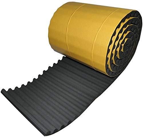 AERZETIX - Protezione murale per garage autoadesiva per porte di auto - 200х20х1.5cm - gomma - nero - C47181