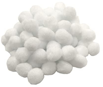 DARO DEKO Schneebällchen Weiß Ø2cm 320 Stück - Streudeko Schneeball