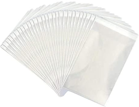 Sabco Transparente Displaytüten aus OPP, selbstklebend, für Präsentationen, lebensmittelecht, 10 Größen, ideal für FBA-Karten, Umschläge, Bilder (16,5 x 22,9 cm), 200 Stück