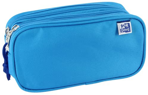 Oxford, Kangoo Kinder 3 Fächer Schultasche Elastisches Gummi 3 Reißverschlüsse Türkis Blau, türkis, Modern