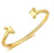 Skcess Armkette Herren Gold，Armreifen Rostfreier Stahl Schmuck für Männer 15.5cm