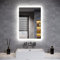 ELEGANT Bathroom Mirror with Shaver Socket 500x700mm Backlit LED Illuminated Bathroom Mirror with 3 Colors Dimmable | Touch Switch | Demister Pad, Vertical & Horizontal